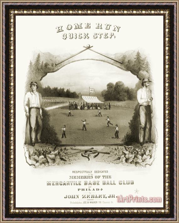 Others Baseball, 1861 Framed Painting