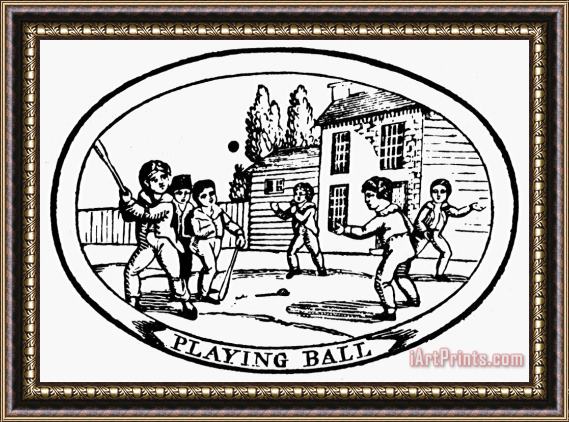 Others Baseball Game, 1820 Framed Print