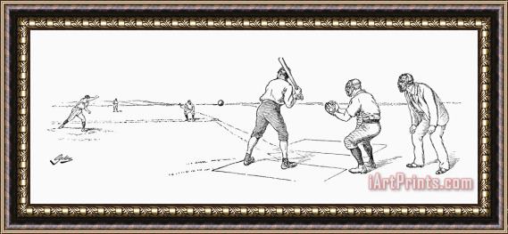Others Baseball Game, 1889 Framed Painting