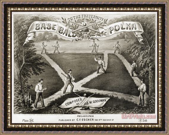 Others Baseball Polka, 1867 Framed Print