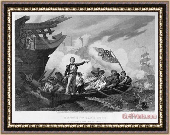 Others Battle Of Lake Erie, 1813 Framed Painting