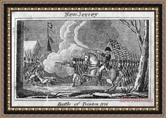Others Battle Of Trenton, 1776 Framed Painting