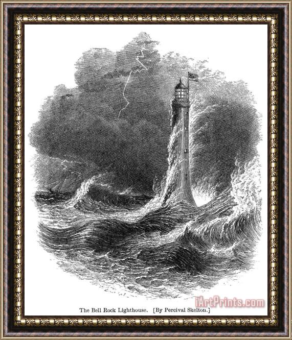 Others Bell Rock Lighthouse Framed Painting