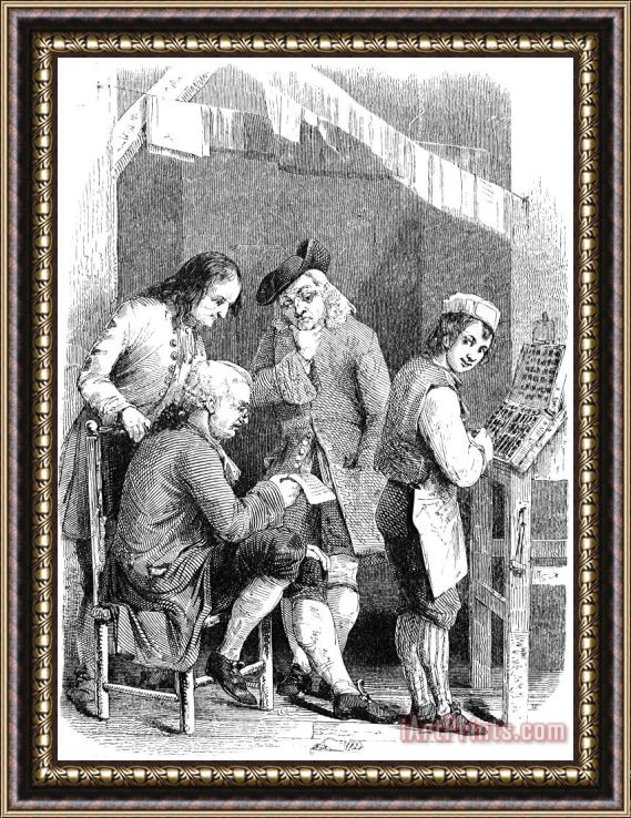 Others Benjamin Franklin (1706-1790) Framed Painting
