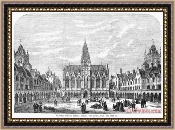 Others Bethnal Green Market, 1869 Framed Painting