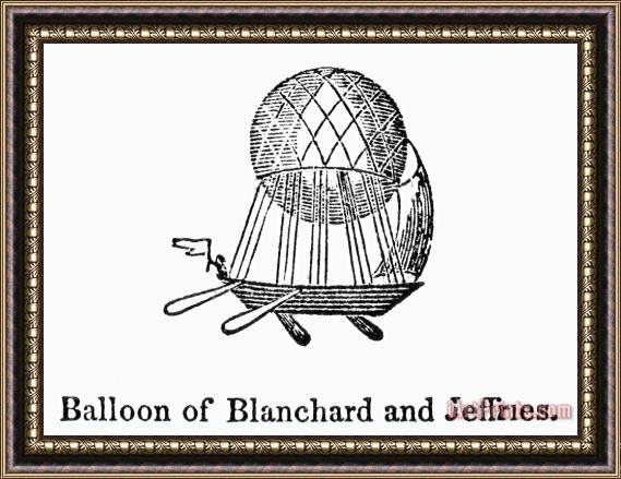 Others Blanchards Balloon Framed Print