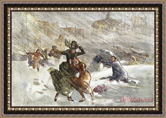 Others Blizzard Of 1888, Nyc Framed Print