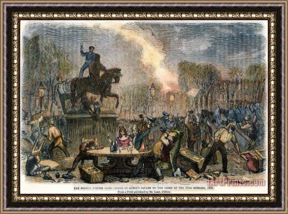 Others Bristol: Reform Riot, 1831 Framed Painting