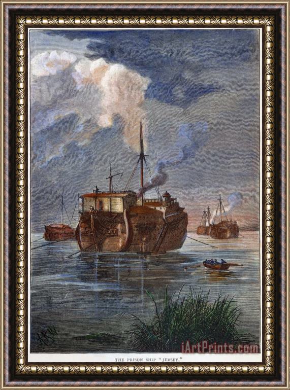 Others British Prison Ship Framed Print