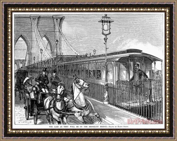 Others Brooklyn Bridge, 1882 Framed Print