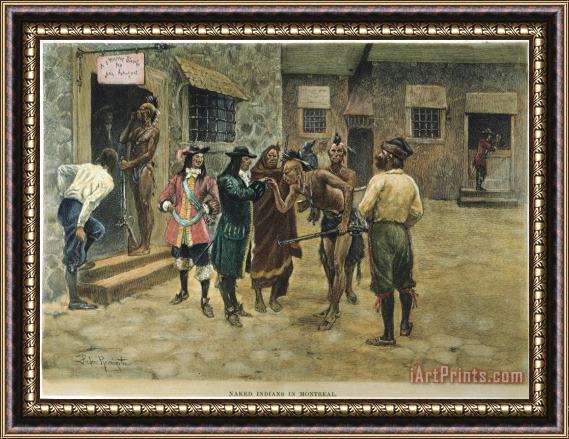 Others Canada: Fur Trade Framed Painting