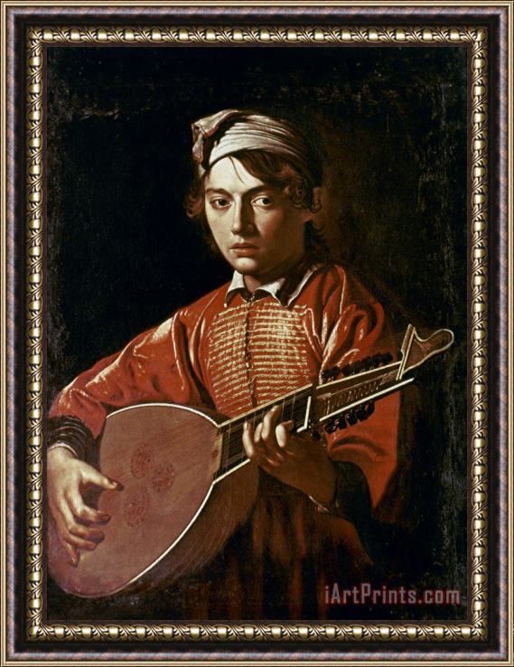 Others Caravaggio: Luteplayer Framed Print