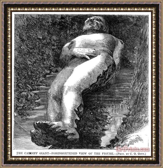 Others Cardiff Giant, 1869 Framed Painting