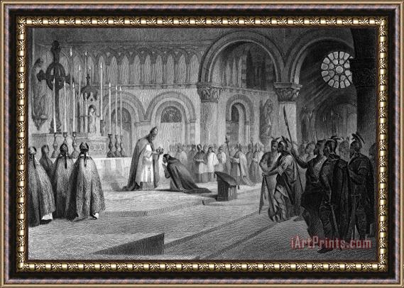 Others Charlemagne (742-814) Framed Painting