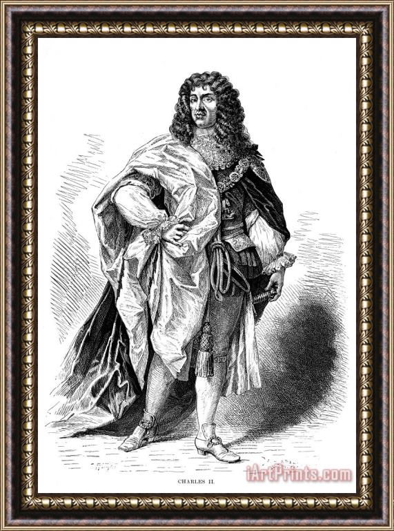Others Charles II (1630-1685) Framed Painting