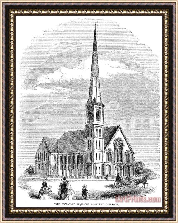 Others Charleston: Church, 1857 Framed Painting