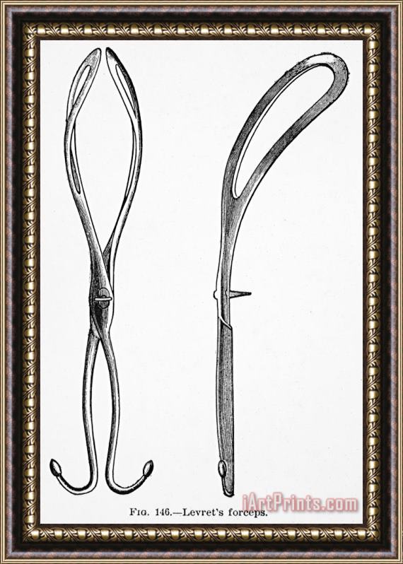 Others CHILDBIRTH: FORCEPS, c1880 Framed Painting