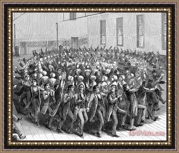 Others Circular Dance Of Shakers Framed Painting