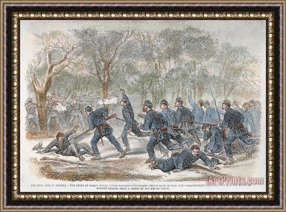 Others Civil War: Balls Bluff Framed Print