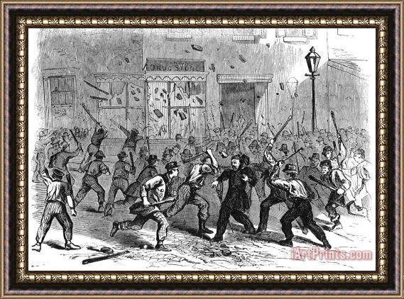Others Civil War: Draft Riots Framed Painting