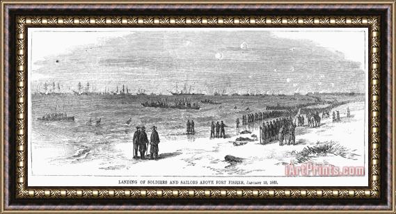 Others Civil War: Fort Fisher Framed Painting