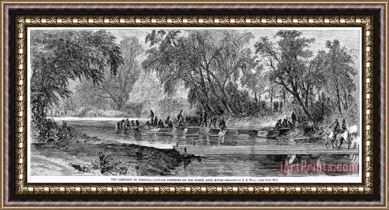 Others Civil War: North Anna River Framed Painting