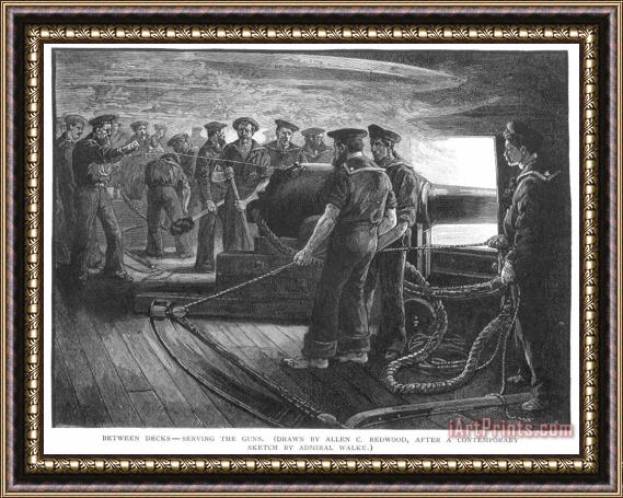 Others Civil War: Union Sailors Framed Painting