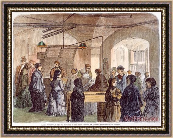 Others Civil War Widows, 1869 Framed Painting