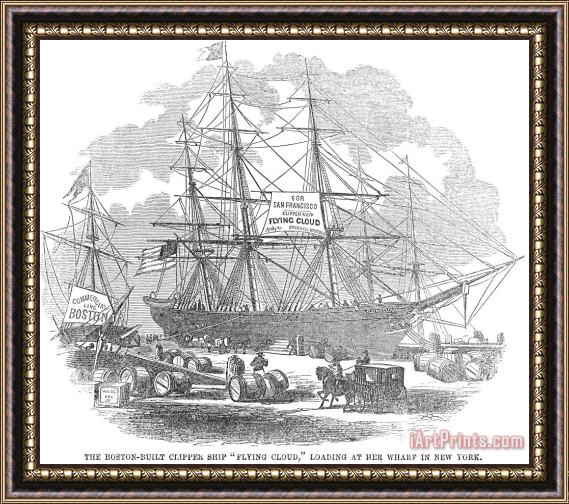 Others Clipper Ship, 1851 Framed Painting