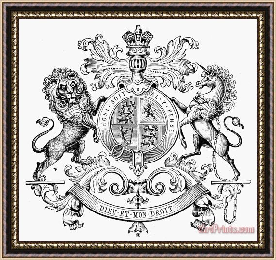 Others Coat Of Arms: Great Britain Framed Painting