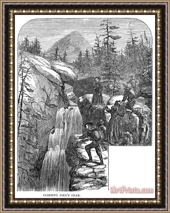 Others Colorado: Pikes Peak, 1867 Framed Painting