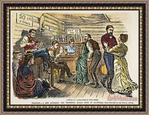 Others COLORADO: SALOON, c1880 Framed Print