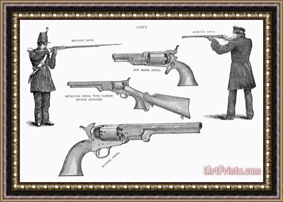 Others Colt Weapons, 1867 Framed Print
