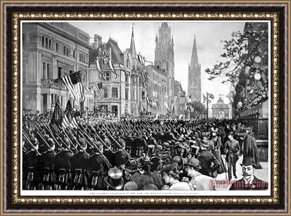 Others Columbus Anniversary, 1892 Framed Print