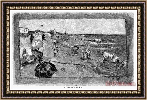 Others Coney Island, 1880 Framed Painting