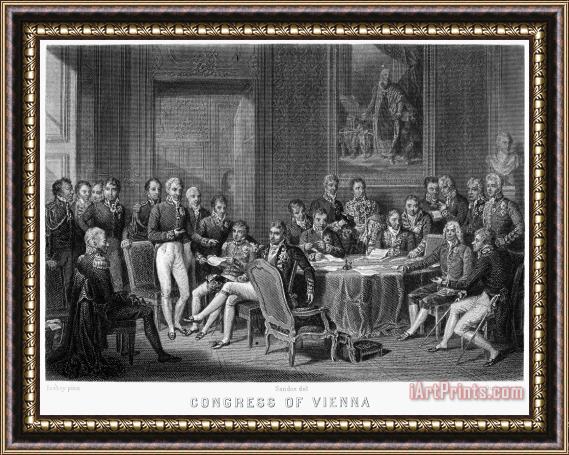 Others Congress Of Vienna, 1815 Framed Print