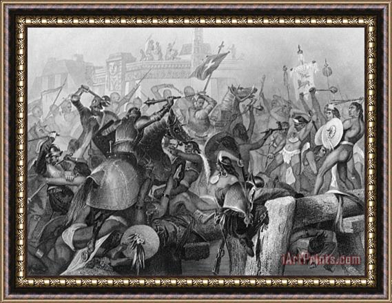 Others Conquest Of Mexico, 1521 Framed Painting