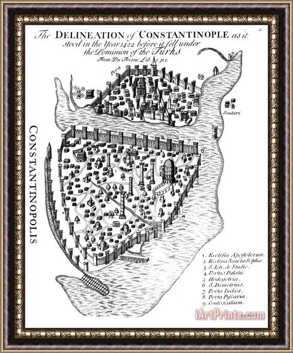 Others Constantinople, 1422 Framed Print