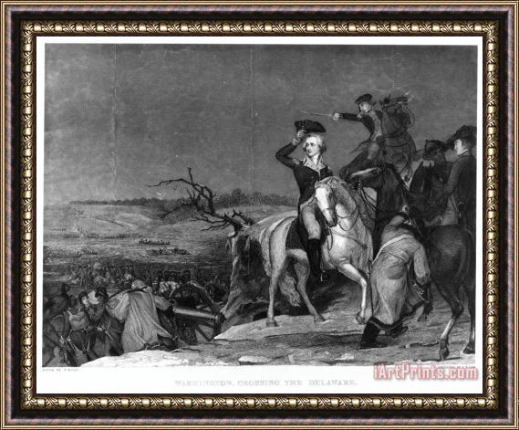 Others Crossing The Delaware Framed Painting