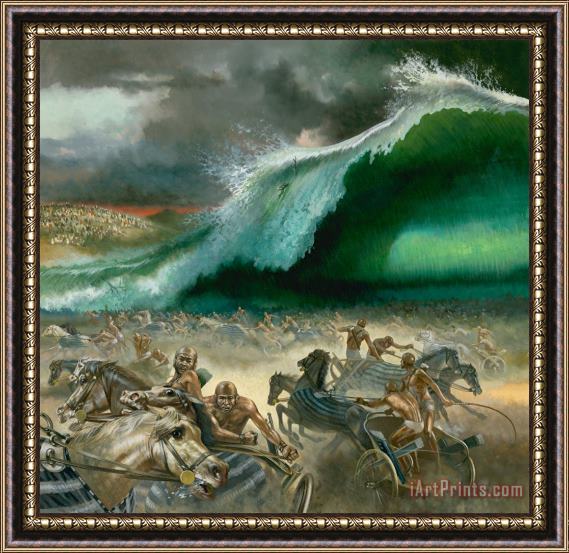 Others Crossing the Red Sea Framed Painting