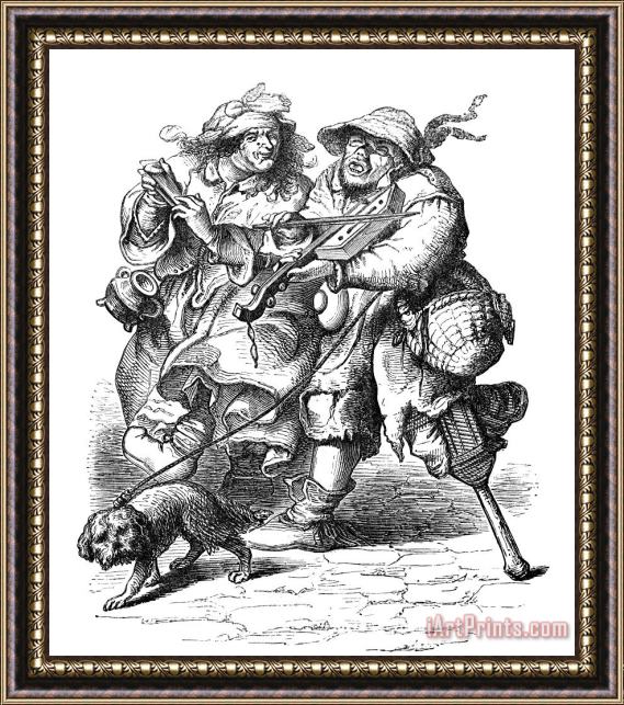 Others Daily Life: Beggars Framed Print