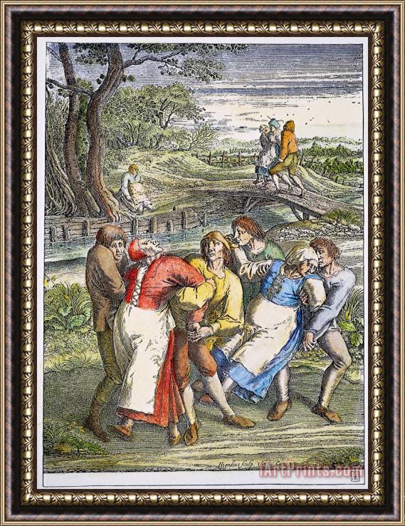 Others Dancing Mania, 1642 Framed Painting