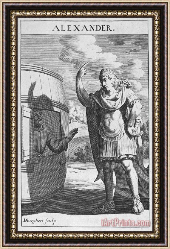 Others Diogenes & Alexander Framed Painting