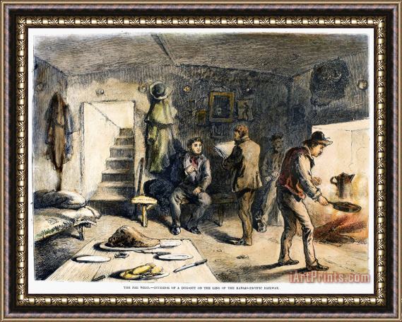 Others Dugout Residence, 1871 Framed Print