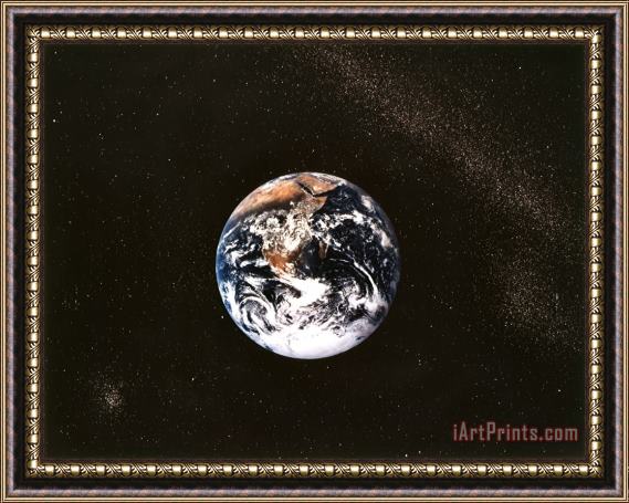 Others Earth Seen From Apollo 17 Africa And Antarctica Visible Framed Print