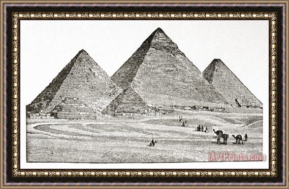Others Egypt: Pyramids At Giza Framed Print