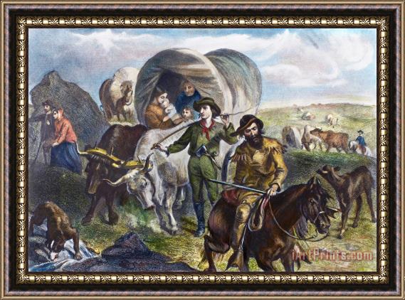 Others Emigrants To West, 1874 Framed Painting