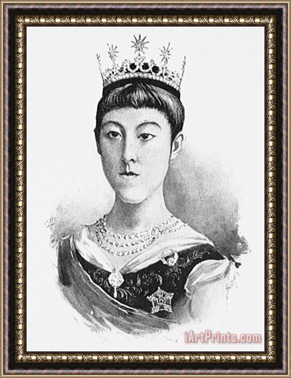 Others Empress Haruko (1859-1914) Framed Painting
