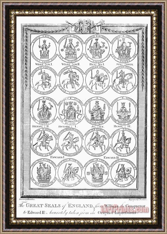 Others England: Royal Seals Framed Print