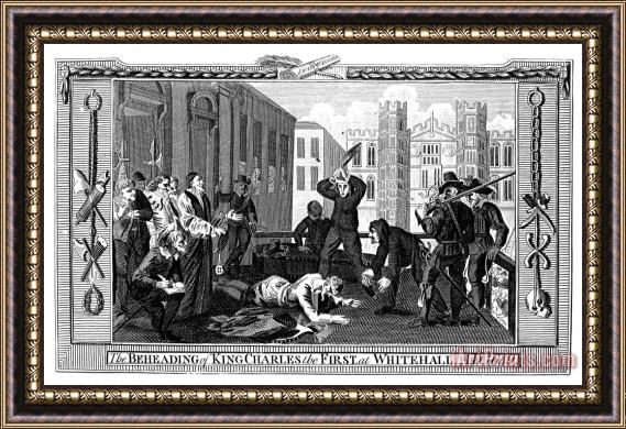 Others Execution Of Charles I Framed Painting